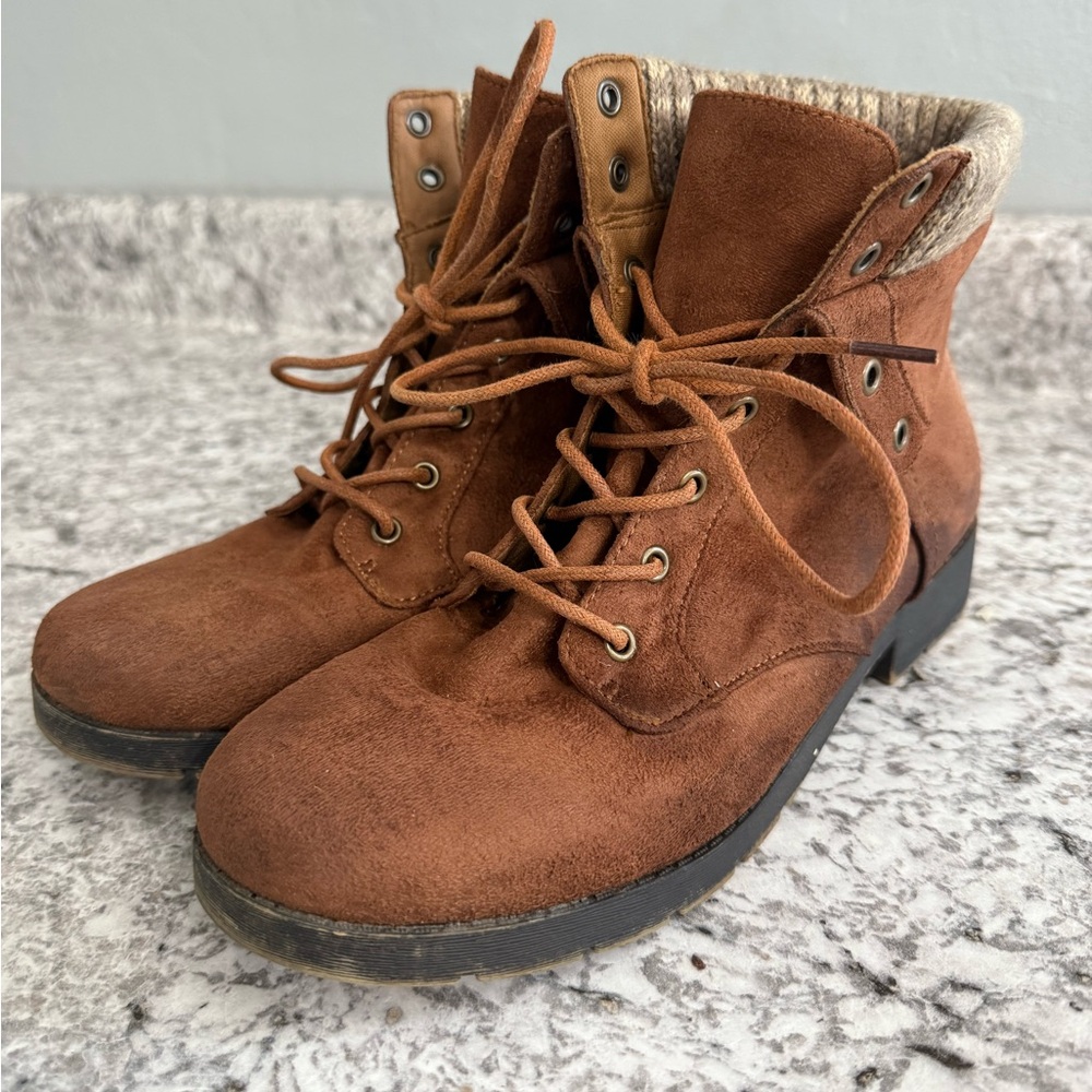 Women’s Suede Lace Up Ankle boots